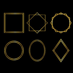 Golden frames, Minimalist frames