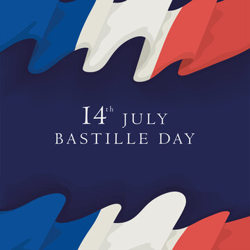 bastille day celebration lettering