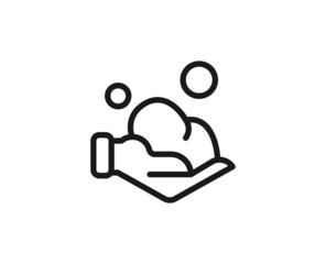 Beauty line icon on white background