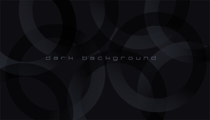 Black, purple and gray dark abstract geometric background with gradient circles. Modern trendy luxury background for Landing page template, wallpaper, poster, flyer, digital board and concept design