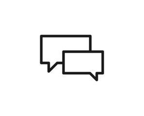 Fototapeta premium Black line icon on white background