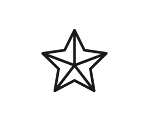 Obraz premium Black line icon on white background