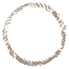 Braunes Tau Kreis Stempel