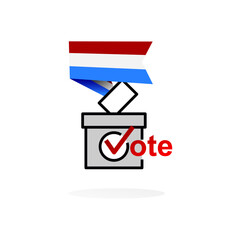 ballot box icon with country flags. voting concept. election and vote concept. editable vector.
