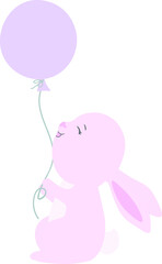 Cute Bunnies Clipart - ready to use composition