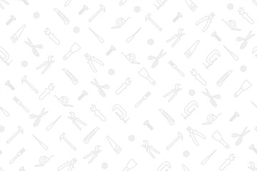 Seamless pattern on the theme of tools and repairs.