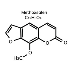Chemical structural formulas on white background