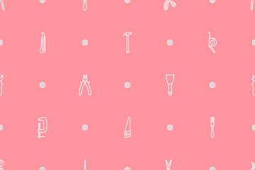 Seamless pattern on the theme of tools and repairs.