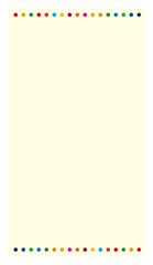 SDGsの17色を使用した縦長のタイトルフレーム（ライトイエロー）