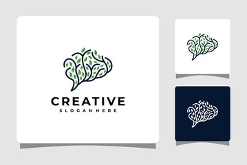 Brain And Tree Logo Template Design Inspiration