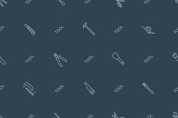 Seamless pattern on the theme of tools and repairs.