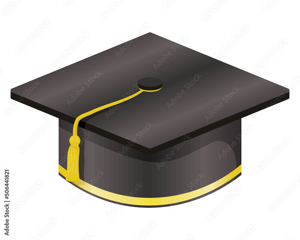 Poster graduation hat elegant