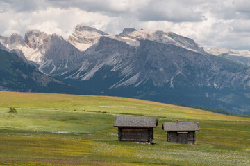 Beautiful landscape at the Seiser Alm plateau