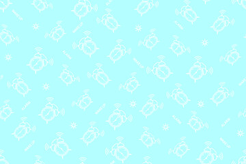 Seamless pattern from alarm clocks. Background on the theme of clocks, alarm clocks.