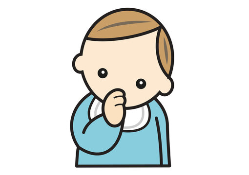 指しゃぶりをする赤ちゃん
