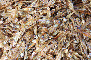 tasty dried and salted fish stock