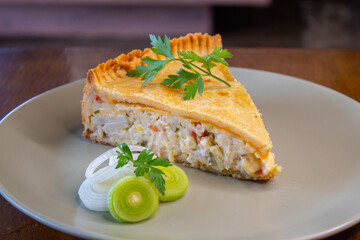 Torta de alho poró 