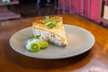 Torta de alho poró