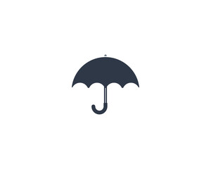 Umbrella vector flat emoticon. Isolated Raining illustration. Umbrella icon