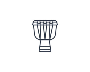 Fototapeta na wymiar Long Drum vector flat emoticon. Isolated Long Drum illustration. Long Drum icon