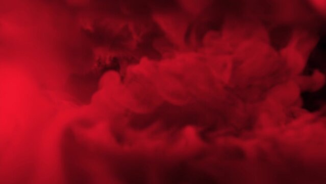 3d animation of Abstract Red Smoke