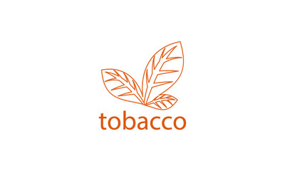 Tobacco logo design vector templet, 