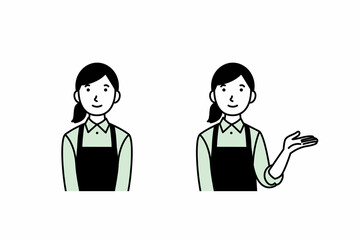 案内をする女性店員