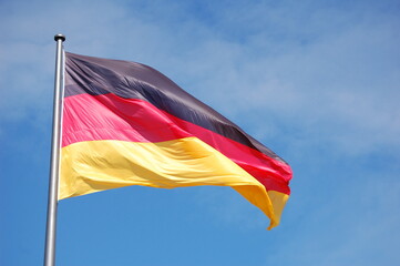 german flag against sky