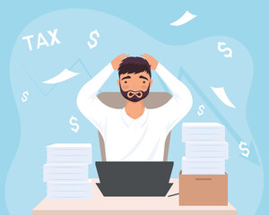 male accountant worker