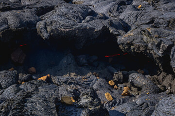 Cooled down lava with a bit of heat in it