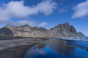 Vestrahorn mountain and it's reflection