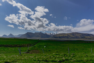 landscape of mountains