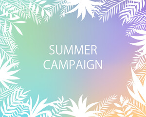 夏のボタニカルフレーム