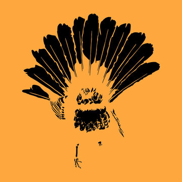 recommend clip art: The rufous fantail (Rhipidura rufifrons) they inhabit rainforests, wet forests, swamp woodlands and mangroves. Animals Wildlife Bird line art logo icon silhouette tribal
