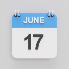 Fototapeta premium 3d rendering of calendar icon
