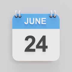 Fototapeta premium 3d rendering of calendar icon