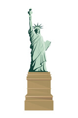 liberty statue landmark - obrazy, fototapety, plakaty