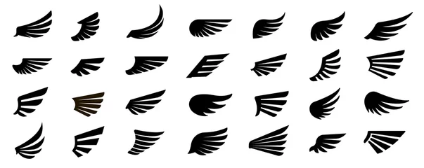 Fotobehang Set of wings icons. Vector illustration. © 4zevar