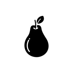 Pear fruit icon design vector