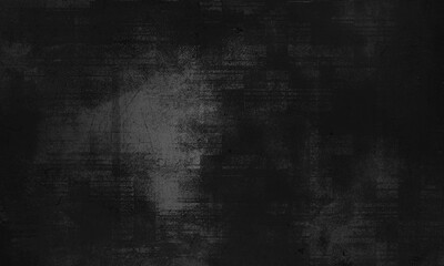 Obraz na płótnie Canvas Dark black concrete wall background or texture