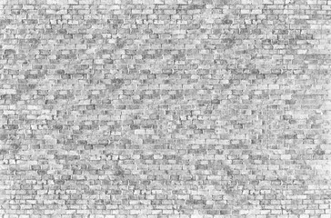 White brick wall background or texture