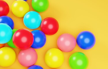 3D素材_カラーボール