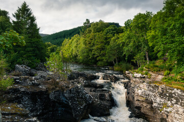 Fototapeta na wymiar Scottish waterfall