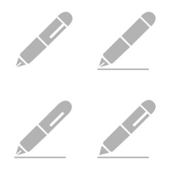 pen icon on a white background, vector illustration