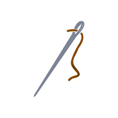 needle icon on a white background, vector illustration