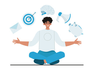 Expert concept. Professional business adviser provides solutions