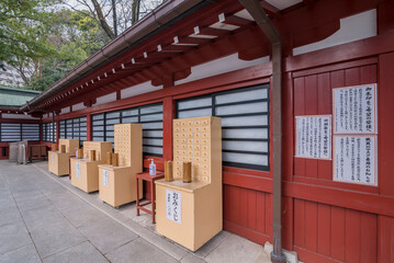 神社　門　神社仏閣　拝殿　大國魂神社　随神門　寺社仏閣