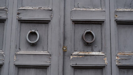 Doors and elements of the old Italian village