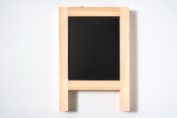 Fototapeta na wymiar Standing Blackboard on white background.