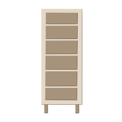 wooden shelves isolated on white